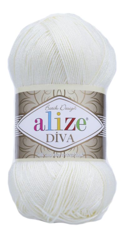 Alize Diva 1055 - cukrovo biela