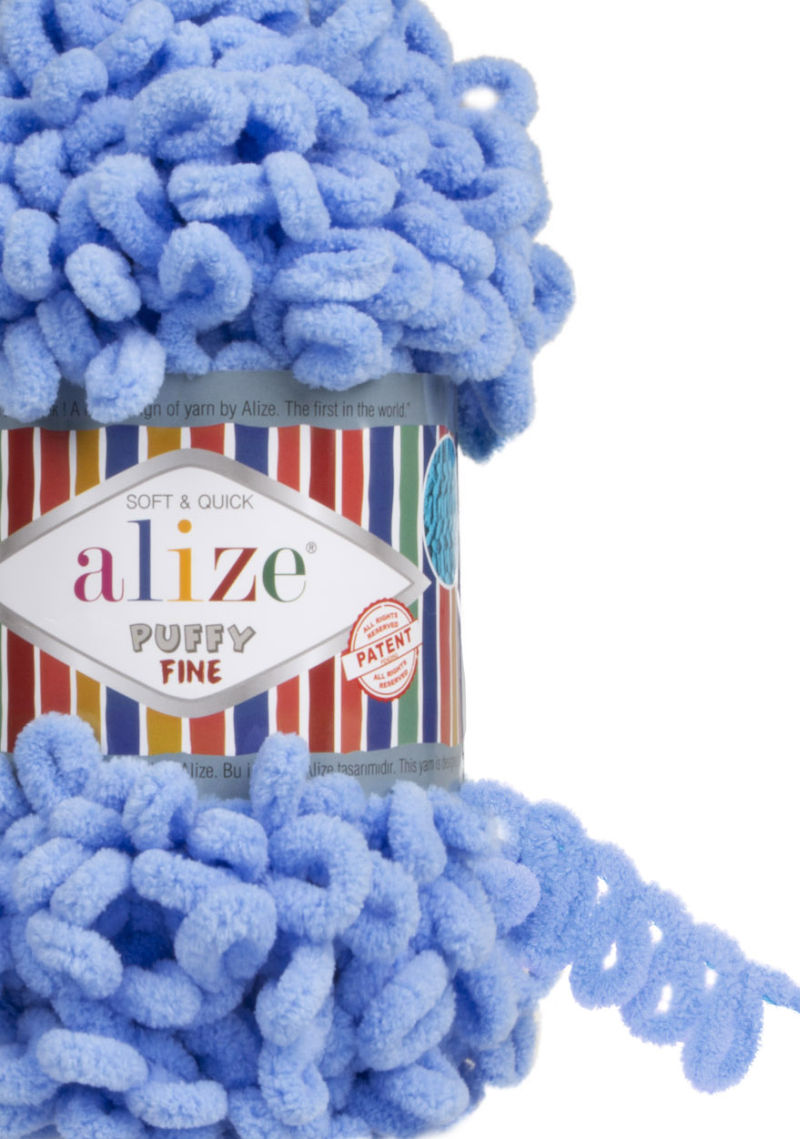 Alize Puffy Fine 112 - modrá