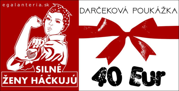 Darčeková poukážka 40 €