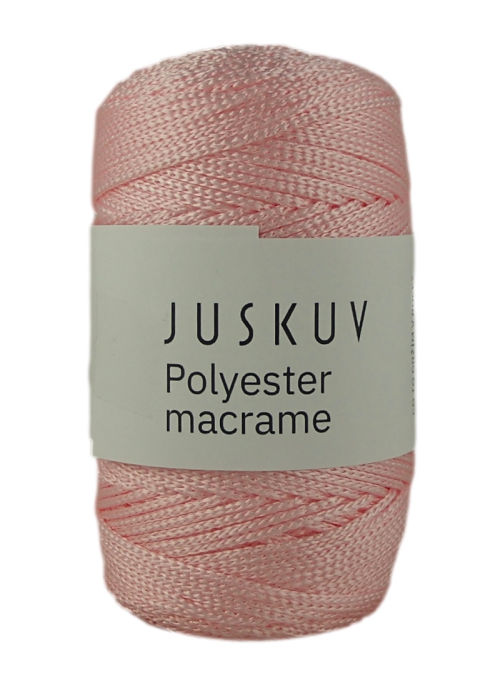 Polyester macrame Juskuv 07 - svadobná ružová