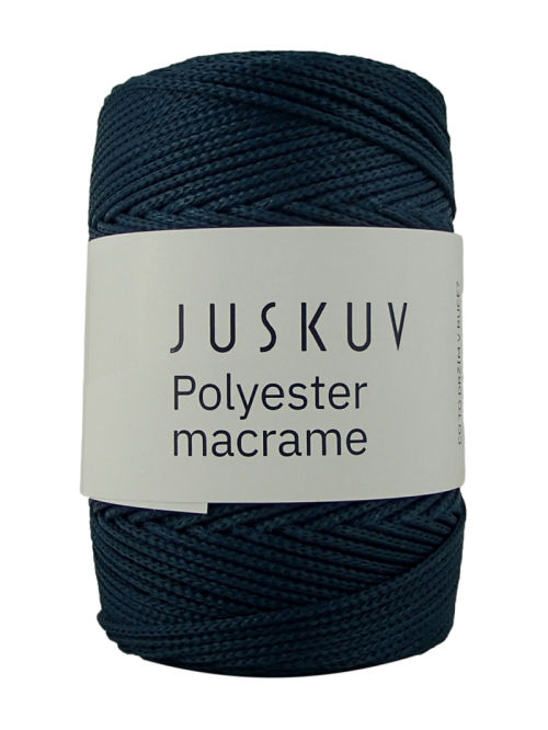 Polyester macrame Juskuv 36 - tmavý petrolej