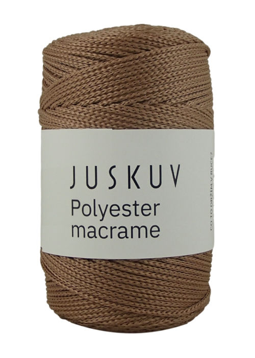 Polyester macrame Juskuv 56 - oriešková hnedá