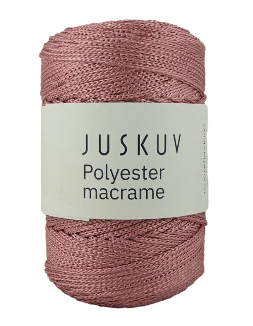 Polyester macrame Juskuv 03 - staroružová