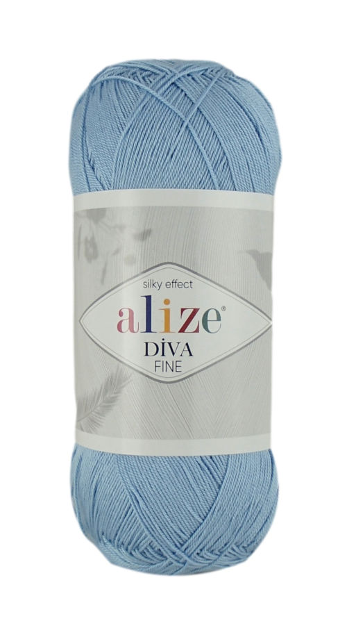 Alize Diva FINE 350 - svetlo modrá