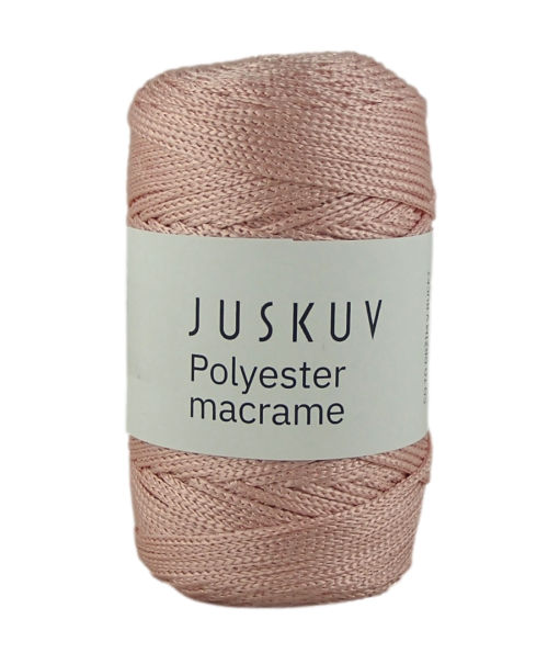 Polyester macrame Juskuv 10 - baby ružová