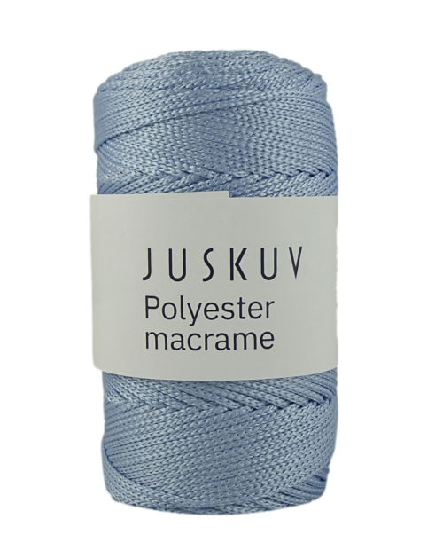Polyester macrame Juskuv 23 - baby modrá