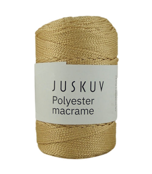 Polyester macrame Juskuv 55 - svetlá zlatá