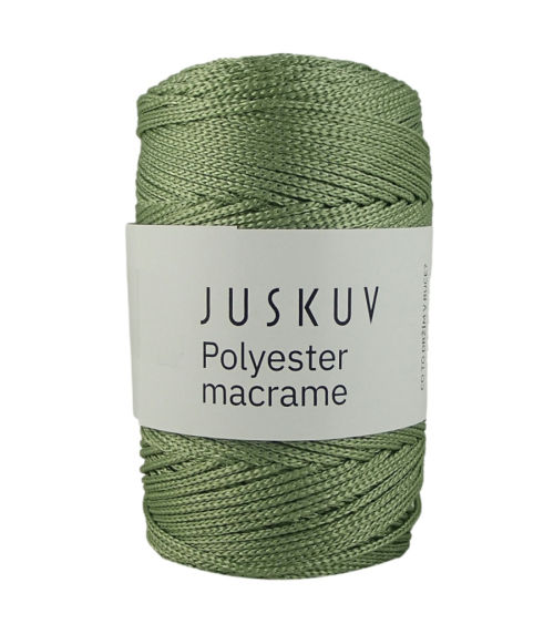 Polyester macrame Juskuv 61 -  listová zelená