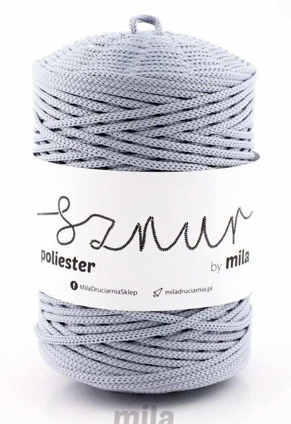 Polyester Sznur 3 mm - 136 svetlá sivá