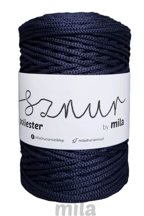 Polyester Sznur 3 mm - 26 námornícka modrá